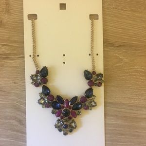 Jeweled statement necklace